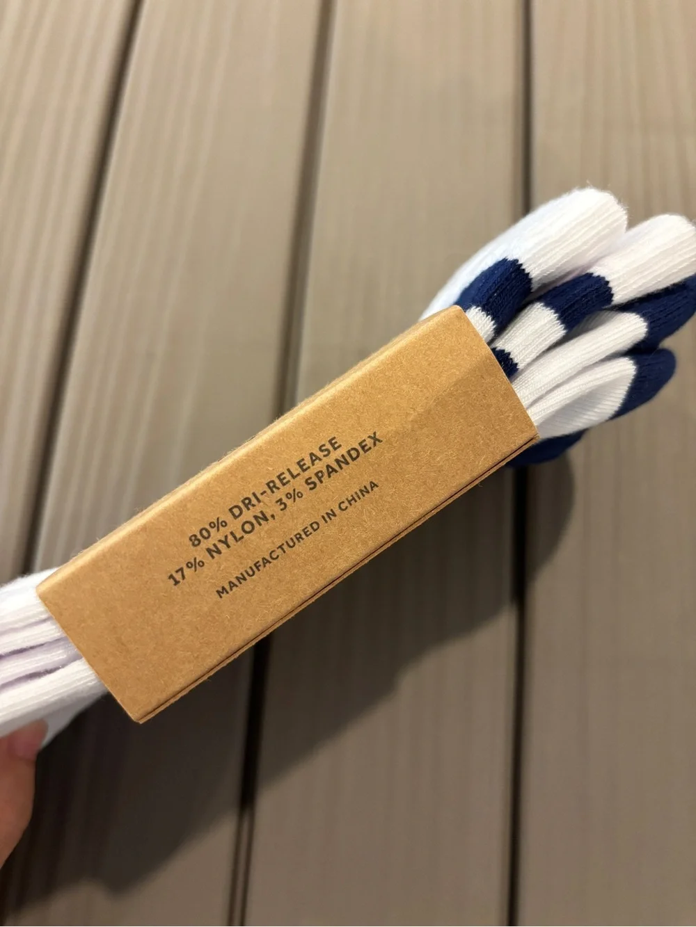 Navy Crew Socks